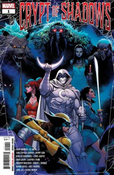 Cover of The Crypt of Shadows; Werewolf by Moon Knight; Down Came the Rain; Neither Big Nor Bad; Skin Crawl; Endless Slaughter in the Infinite Swamp