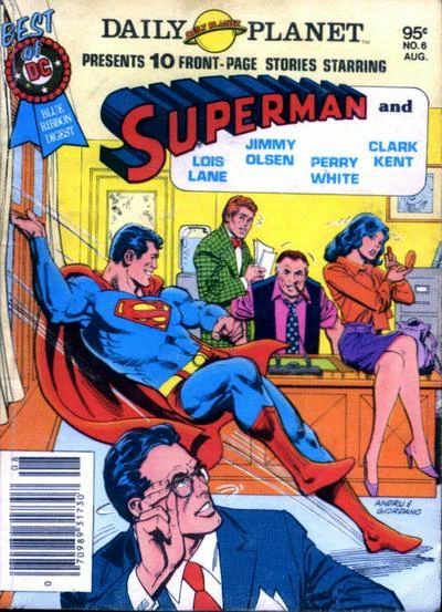 Cover of Daily Planet  Presents 10 Front Page Stories Starring Superman and Lois Lane, Jimmy Olsen, Perry White, Clark Kent