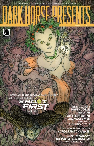 Cover of The Deleted; S.H.O.O.T. First; Cruel Biology; Mister X: Frozen Assets; Nexus: Into the Past; Mr. Monster vs. The Brain Bats of Venus; Davey Jones; Across the Channel; The Many Murders of Miss Cranbourne; Integer City;