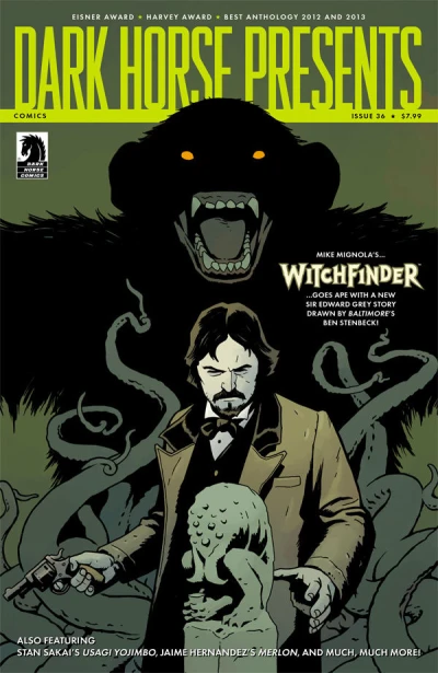 Cover of Witchfinder: Beware The Ape; S.H.O.O.T. First; Ugasi Yojimbo; Sunstroke; Merlon the Magician; Bunbun and Sadhead: Forest Friends; Clark COllins and The Atypical Athlete; Cruel Biology; Davey Jones and the Mystery of the Monocle Men; Dogstar; Job Interview