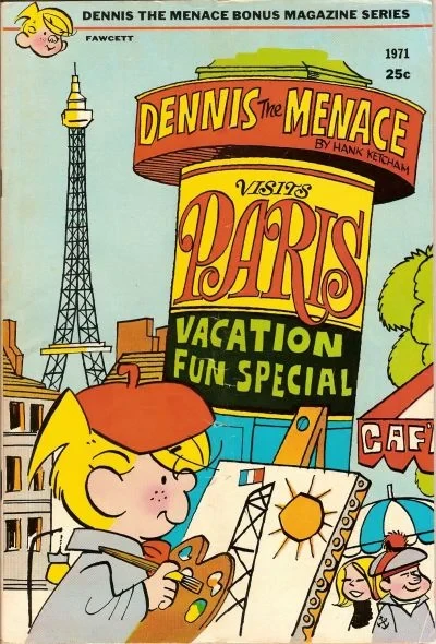 Cover of Dennis the Menace Visits Paris Vacation Special