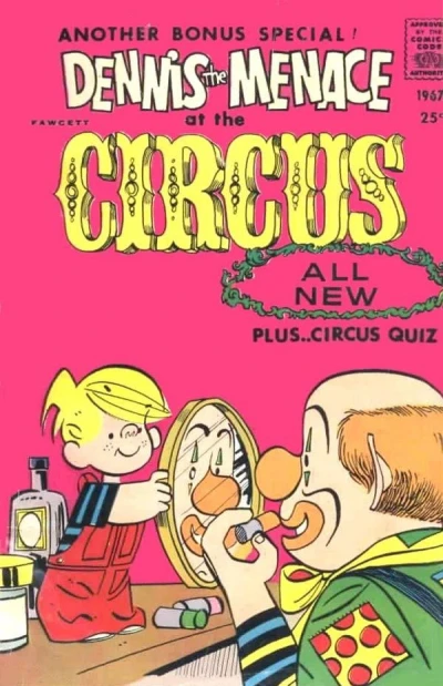 Cover of Dennis the Menace at the Circus
