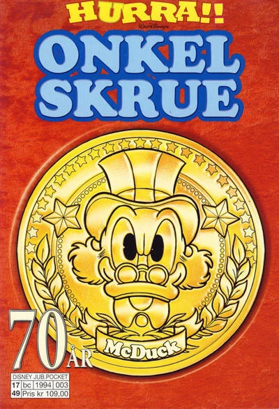 Cover of Onkel Skrue 70 år