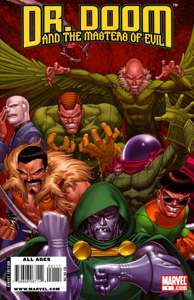 Cover of Doctor Doom and the Sinister Six in Doomed If You Do, Doomed If You Don't!