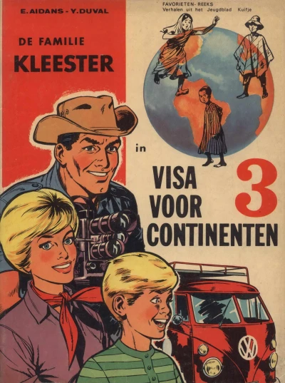 Cover of De familie Kleester: Visa voor 3 continenten