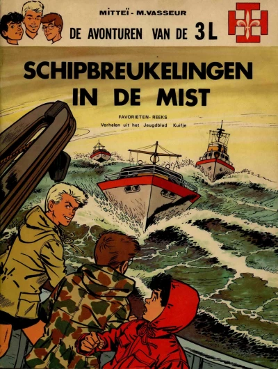 Cover of De avonturen van de 3L: Schipbreukelingen in de mist