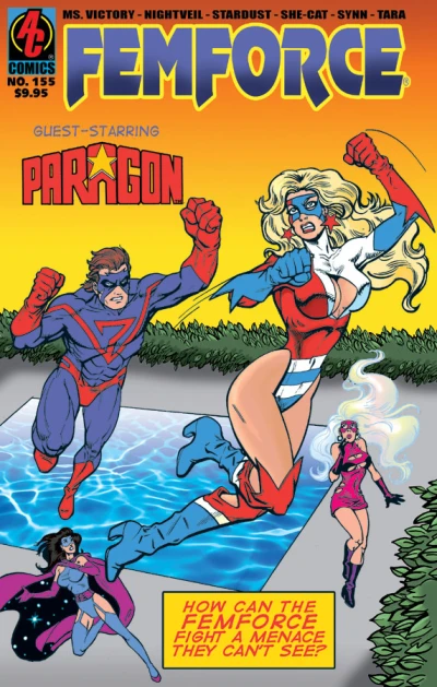 Cover of How can the FemForce fight a menace they can't see? (Gargantarama #18 flip book)