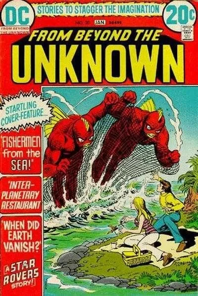 Cover of Fishermen from the Sea; Interplanetary Restaurant; When Did Earth Vanish?