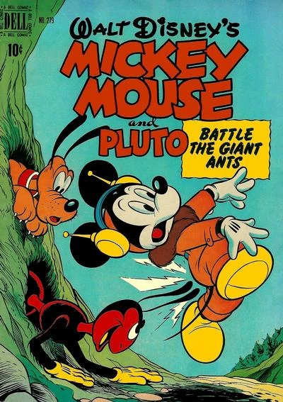 Cover of Walt Disney's Mickey Mouse and Pluto Battle the Giant Ants