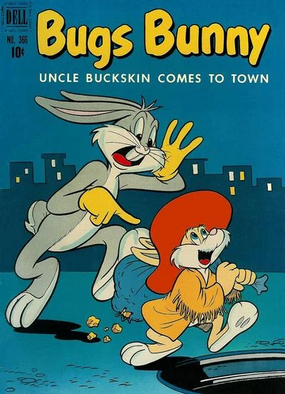 Cover of Bugs Bunny in Uncle Buckskin Comes to Town