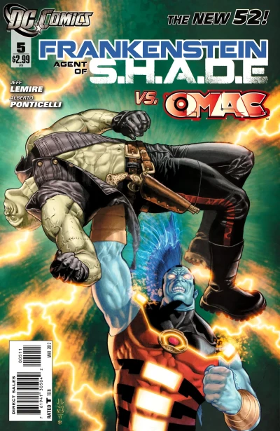 Cover of Frankenstein, Agent of S.H.A.D.E. Vs. O.M.A.C.
