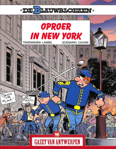 Cover of De Blauwbloezen: Oproer in New York