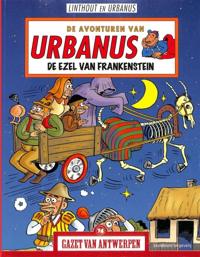 Cover of De Avonturen van Urbanus: De ezel van Frankenstein