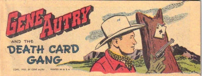 Cover of Gene Autry and the Death Card Gang