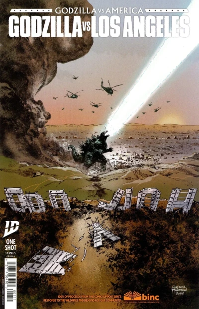 Cover of Eye in the Sky; How to use the Los Angeles Metro to Survive a Godzilla Attack; The Big Break; Godzil-LA