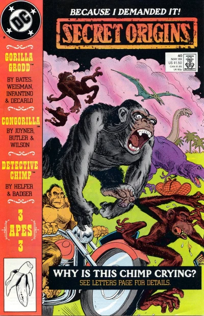 Cover of Gorillas In Our Midst The Secret Origin of Gorilla City; The Legend of Congorilla; IF U CN RD THS