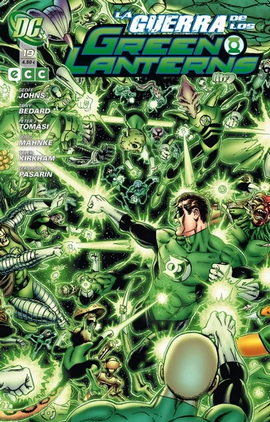 Cover of La guerra de los green lantern