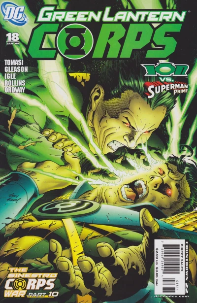 Cover of Sinestro Corps War Part 10: Hammer to Fall