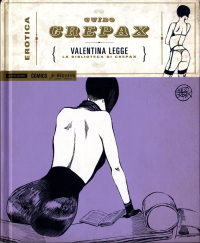 Cover of Valentina legge: La biblioteca di Crepax