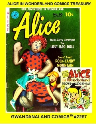 Cover of Alice in Wonderland Comics Treasury