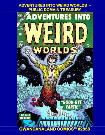 Cover of Adventures into Weird Worlds - Public Domain Treasury