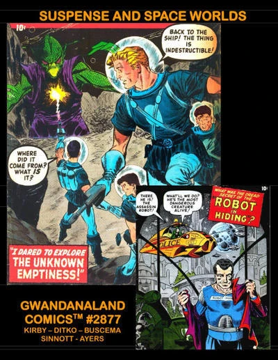 Cover of Suspense and Space Worlds