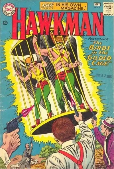 Cover of The Fear That Haunted Hawkman, Birds in the Gilded Cage