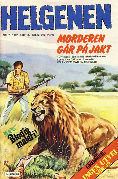 Cover of Morderen går på jakt