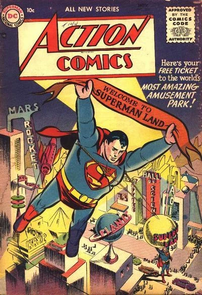 Cover of Here's Your Free Ticket to the World's Most Amazing Amusement Park! : Welcome to Superman Land