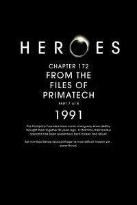 From the Files of Primatech: 1991, Part One