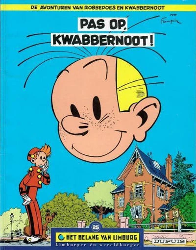 Cover of Robbedoes en Kwabbernoot: Pas op, Kwabbernoot!