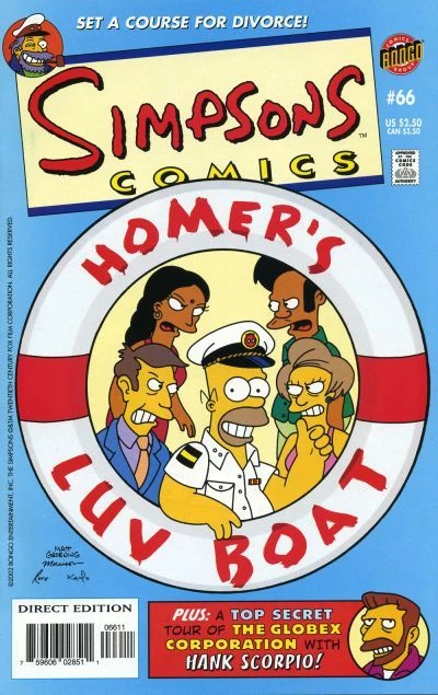 Cover of Homer's Luv Boat : Cruisin' For A Bruisin' ; So, You Wanna Work For Globex, Huh?