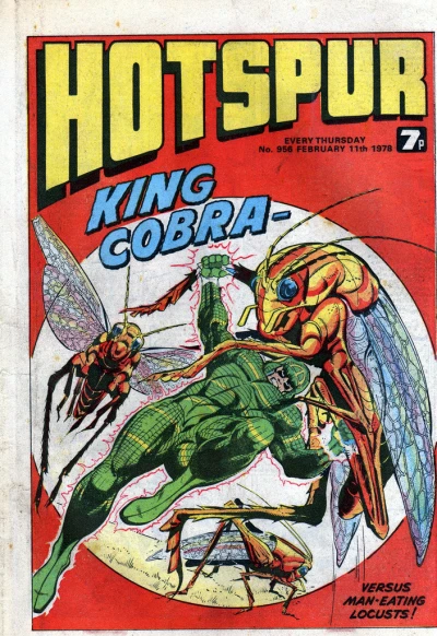 Cover of King Cobra versus man-eating locusts