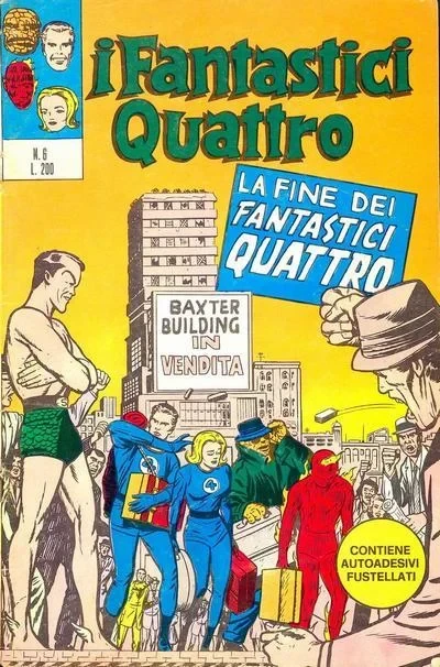 Cover of La fine dei Fantastici Quattro