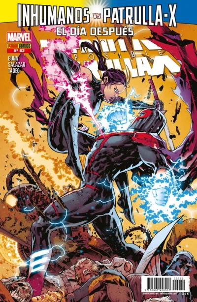 Cover of Inhumanos Vs. Patrulla-X: El día después