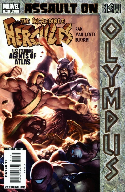 Cover of Assault On New Olympus, Finale: Everybody Dies; Godmarked, Pt. 5: To Battle A God