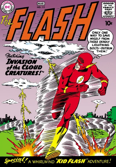 Cover of Invasion of the Cloud Creatures! / Kid Flash: The Challenge of the Crimson Crows!