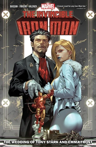 Cover of Volume 2: The Wedding of Tony Stark and Emma Frost