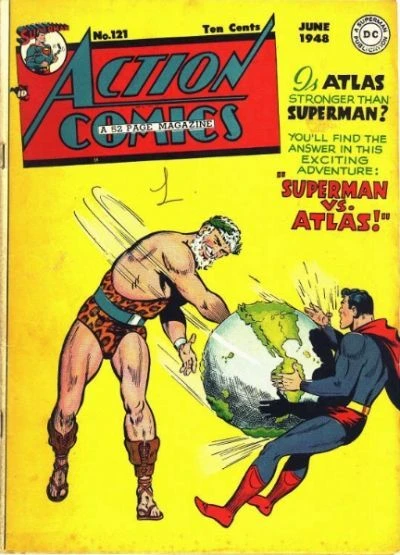 Cover of Is Atlas Stronger Than Superman? You'll Find the Answer in This Exciting Adventure: Superman Vs. Atlas!