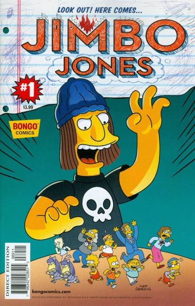 Cover of Escape From New Springfield; What's Under Jimbo's Cap?; Bullyman