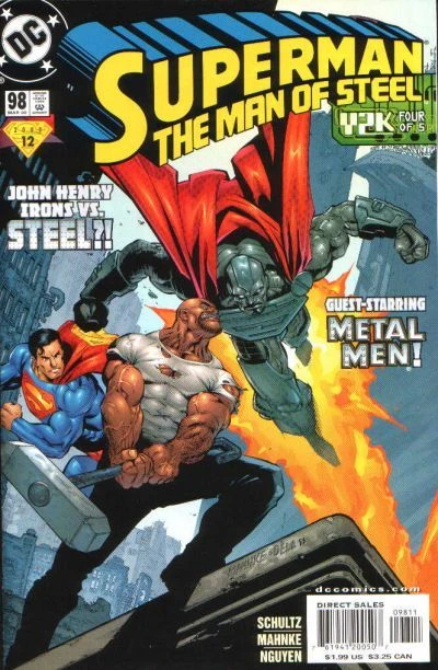 Cover of John Henry Irons Vs. Steel?! : Guest Starring Metal Men! : Y2K Four of 5