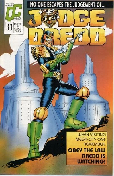 Cover of Judge Dredd 33