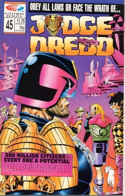 Cover of Judge Dredd 45