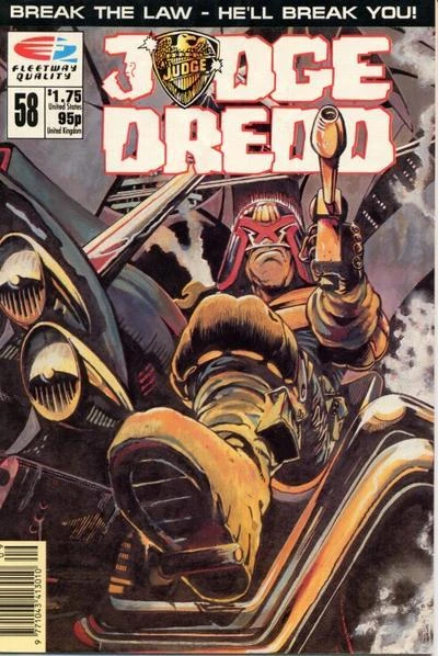 Cover of Judge Dredd 58