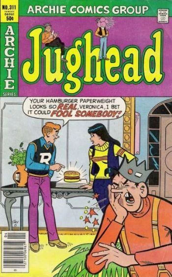 Cover of Bubble Head; Boiling Over!; Jughead's Gag Bag; Hats Off to Fashion; Sign Me Up; Borrow Sorrow; Family Affair