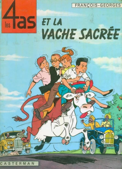 Cover of Les 4 as et la vache sacrée