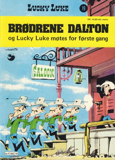 Cover of Brødrene Dalton og Lucky Luke møtes for første gang