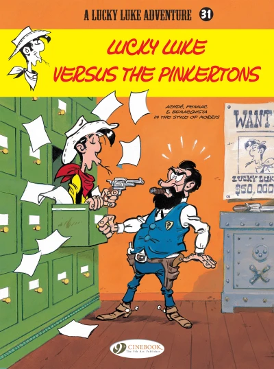 Cover of Lucky Luke versus the Pinkertons