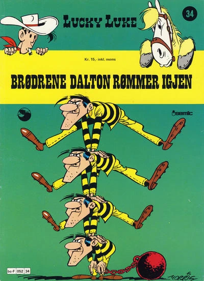 Cover of Brødrene Dalton rømmer igjen