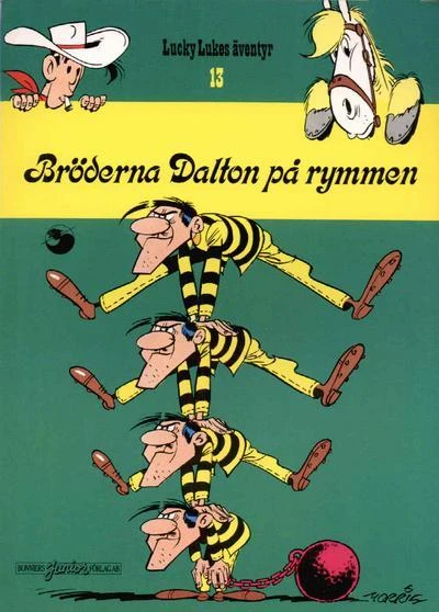 Cover of Br&ouml;derna Dalton p&aring; rymmen